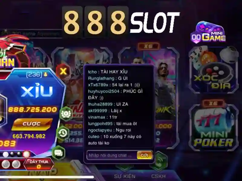 trải nghiệm slot trực tuyến 888slot